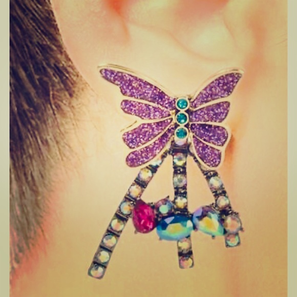 New 🦋Betsey Johnson Butterfly Earrings - Picture 2 of 9